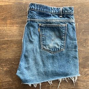 Rare orange tab Levi’s 505 cutoffs true vintage plus size